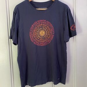 Life Is Good “crusher” T-shirt Colorful Cotton Inspiration Fun RN#109109 Men’s M